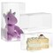 30-Pack Clear Gift Boxes - Rectangle Plastic Favor Boxes for Wedding, Baby Shower, Birthday Party (4.5"L x 4.5"W x 9"H)